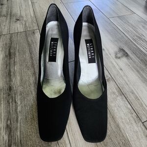 Stuart Weizmann Black Cloth Pumps Heels Size 9B